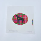 Plaid Labrador Silhouette Canvas - KC Needlepoint