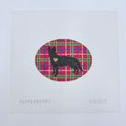 Plaid German Shepherd Silhouette Canvas - KC Needlepoint