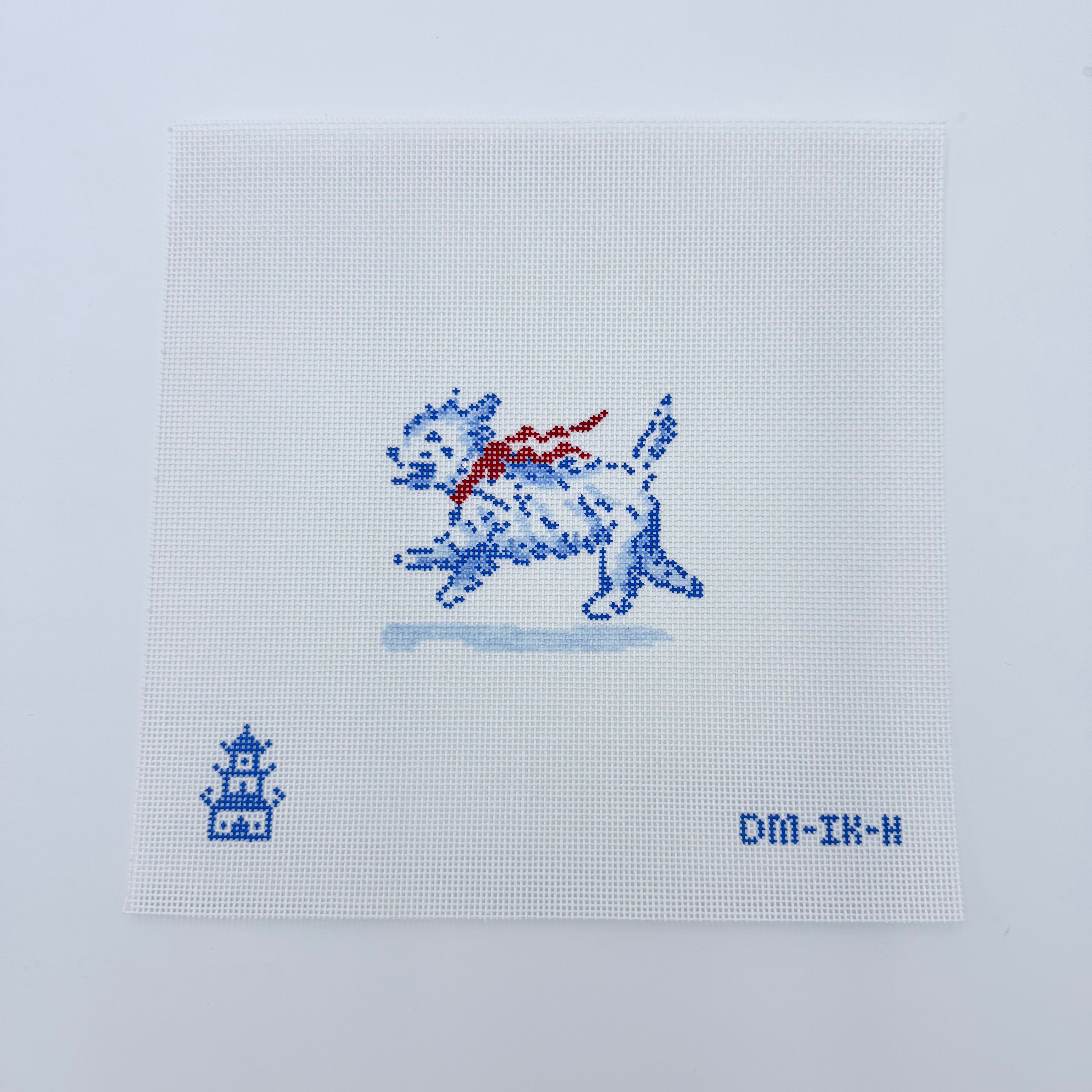 Westie Ornament Canvas - KC Needlepoint