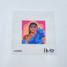 Woman in Blue Dress - KC Needlepoint