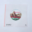 Badlands Travel Round Canvas - KC Needlepoint
