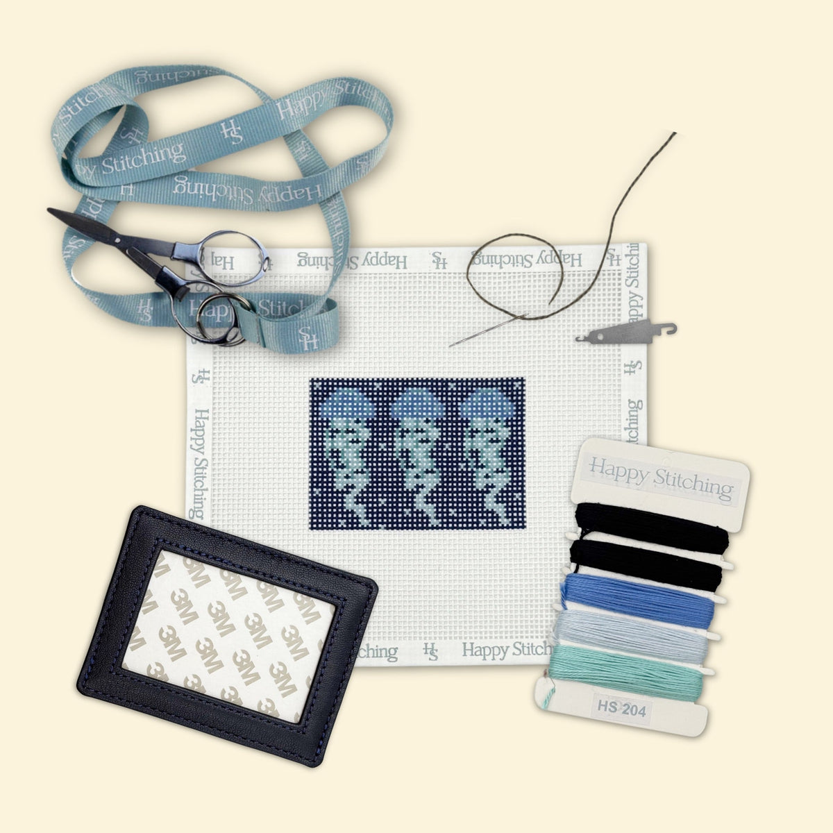 Float On Card Wallet Kit - Happy Stitching All-in-One, Self Finishing ...