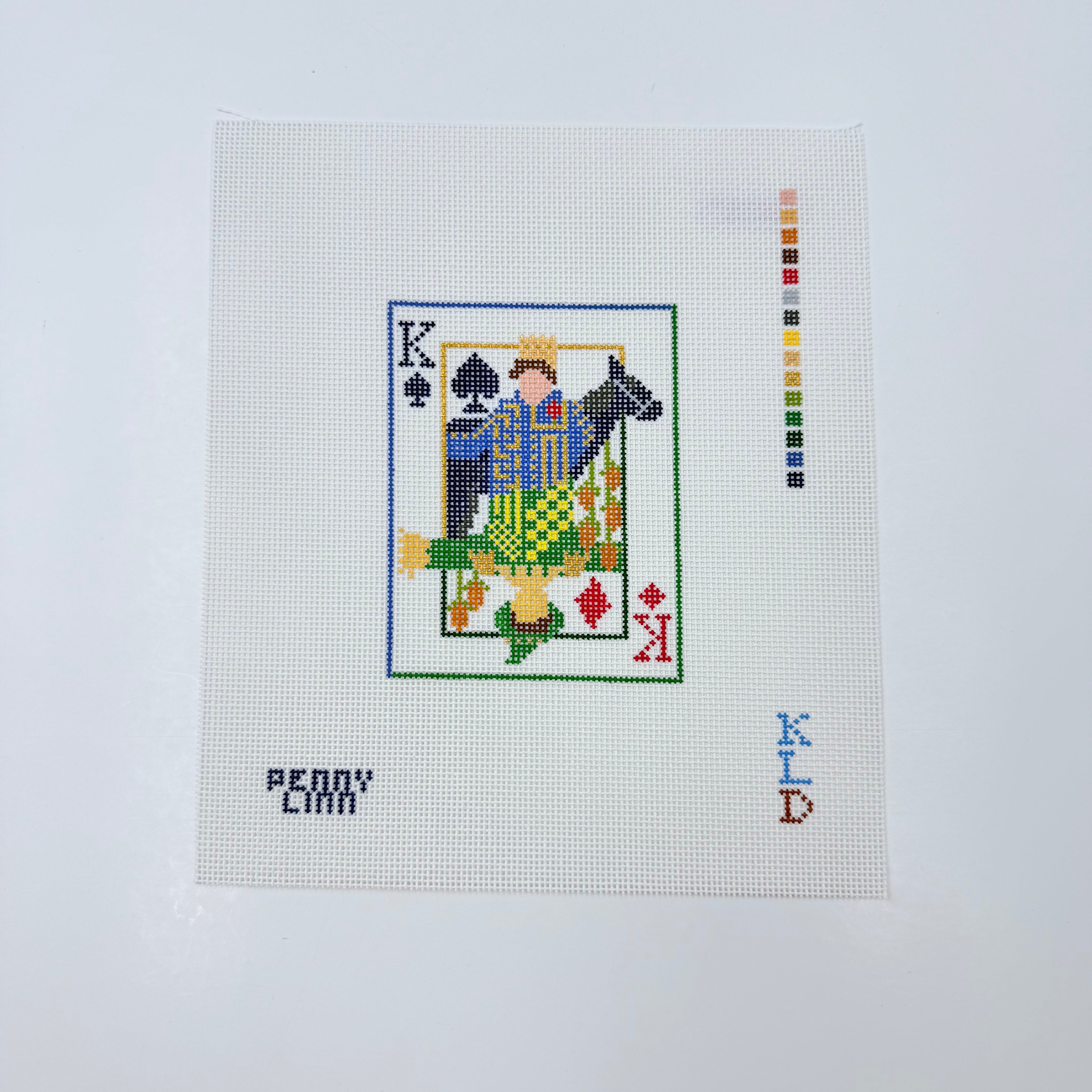 Wicked King Card Canvas - KC Needlepoint