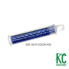 Size 14/15 Seed Beads 20 Electric Blue - KC Needlepoint
