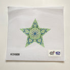 Green Star Canvas - KC Needlepoint