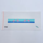 Flamingo Key Fob Canvas - KC Needlepoint