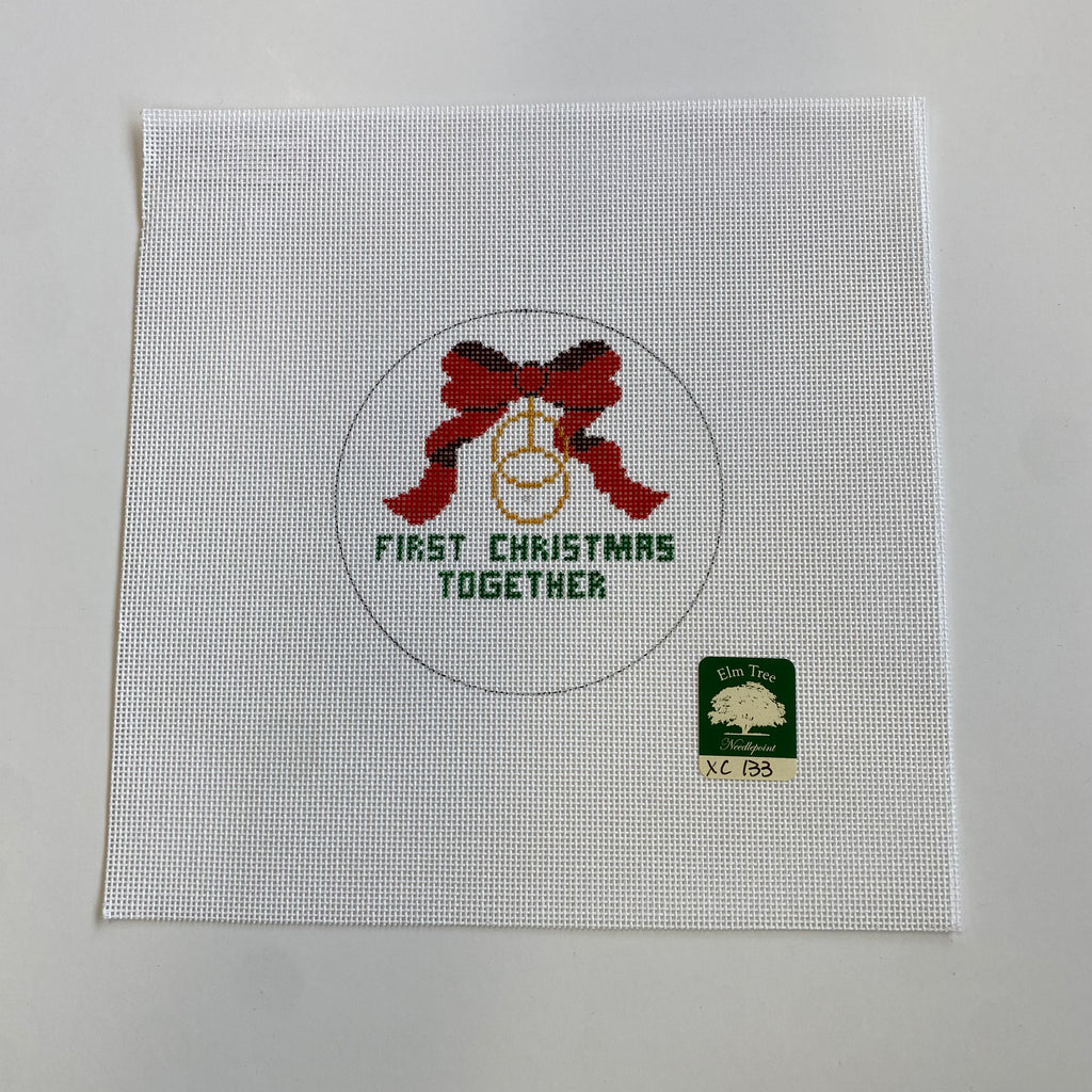 First Christmas Together Canvas - KC Needlepoint