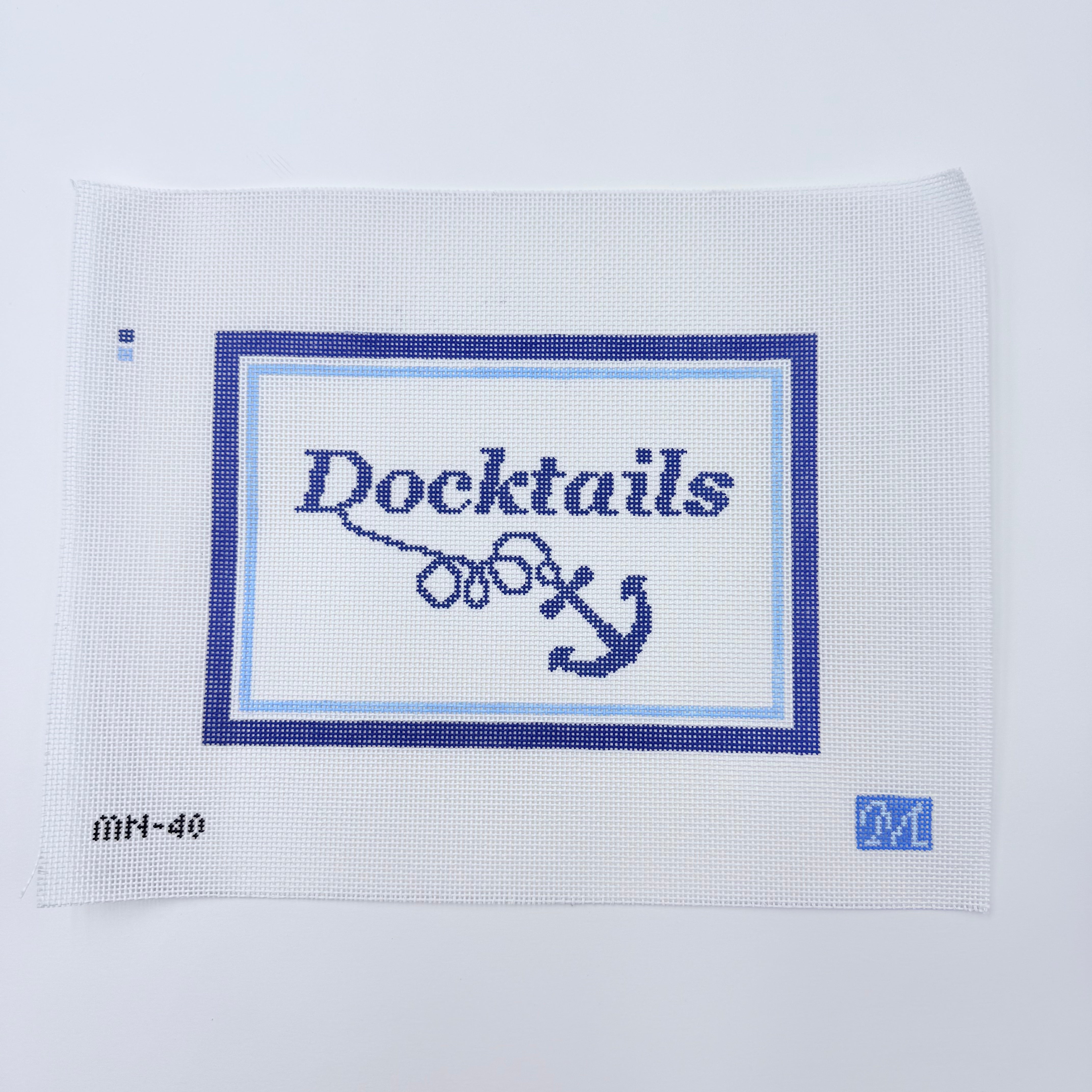 Docktails Canvas - KC Needlepoint