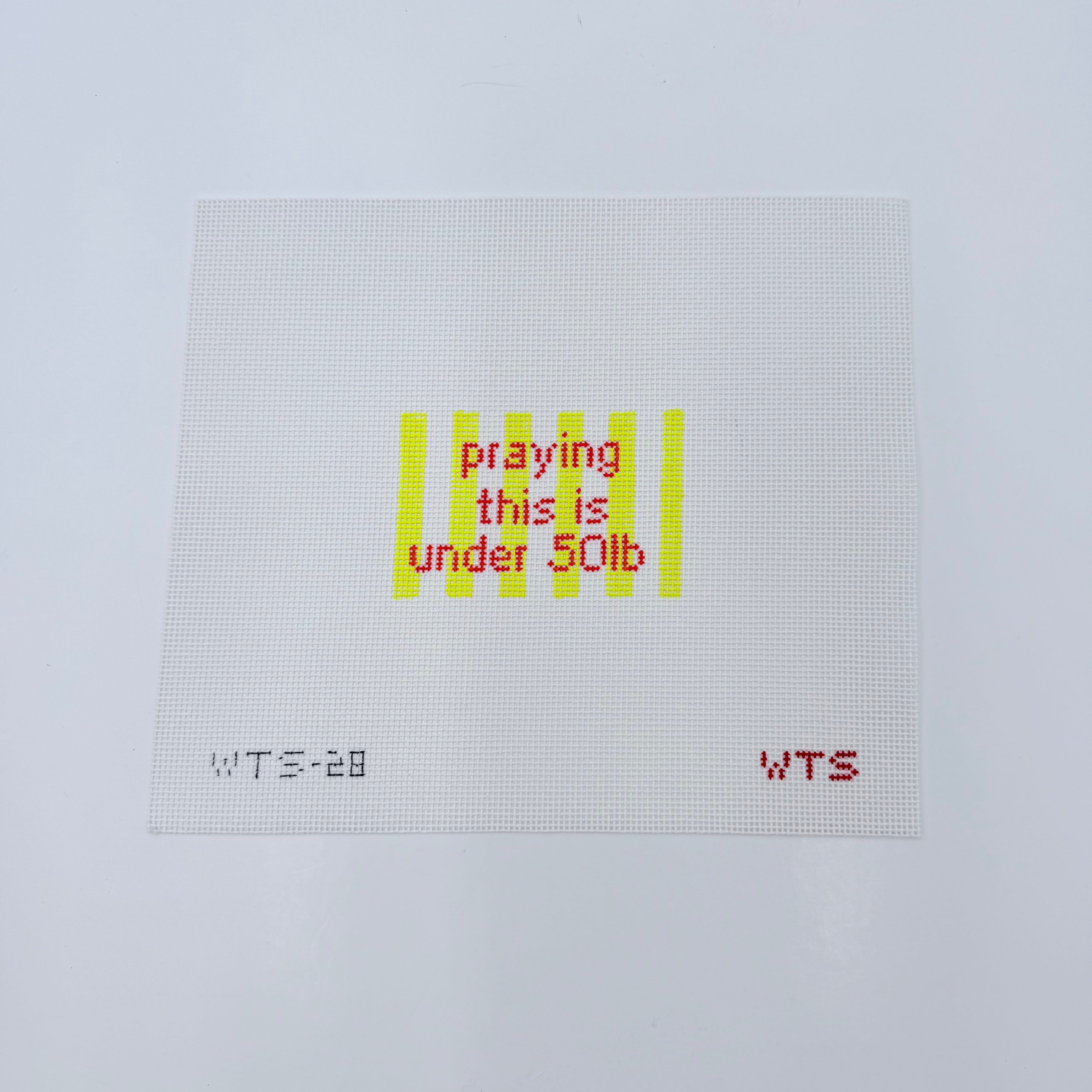 praying this is under 50lb Canvas - KC Needlepoint