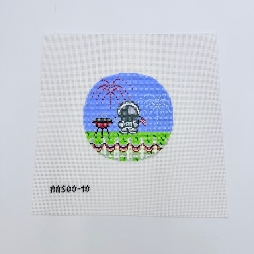 Patriotic Hugo Canvas - KC Needlepoint