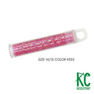 Size 14/15 Seed Beads 355 Pink - KC Needlepoint