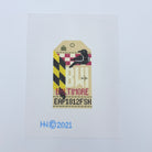 Baltimore Vintage Travel Tag Canvas - KC Needlepoint