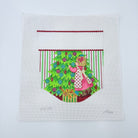 Girl Decorating the Tree Topper Canvas - KC Needlepoint