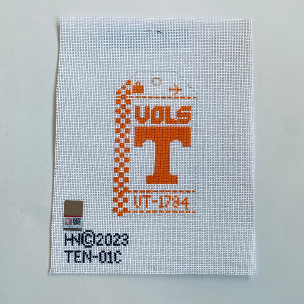University of Tennessee Vintage Travel Tag Canvas