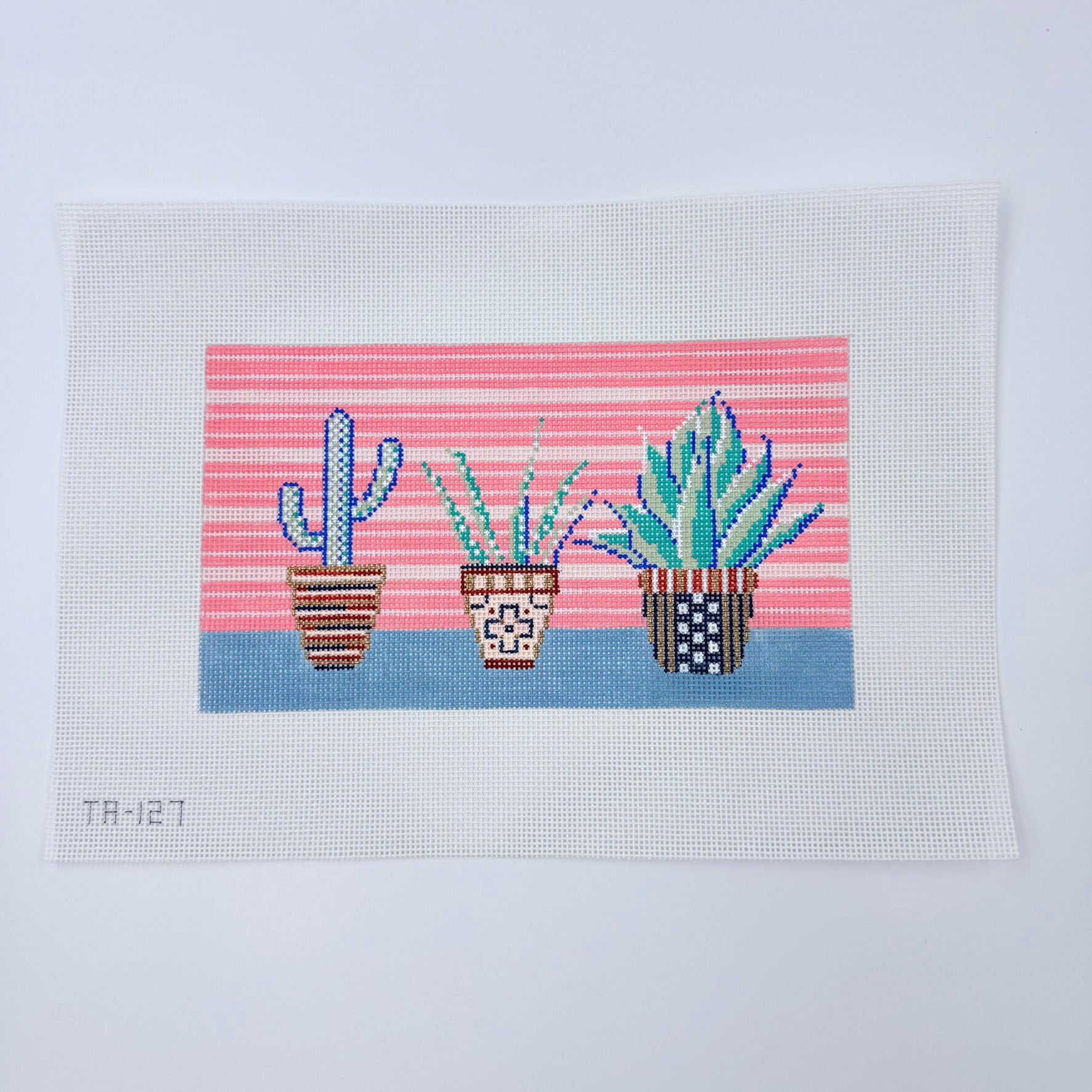 succulent needlepoint Cactivist Chic Needlepoint Canvas
