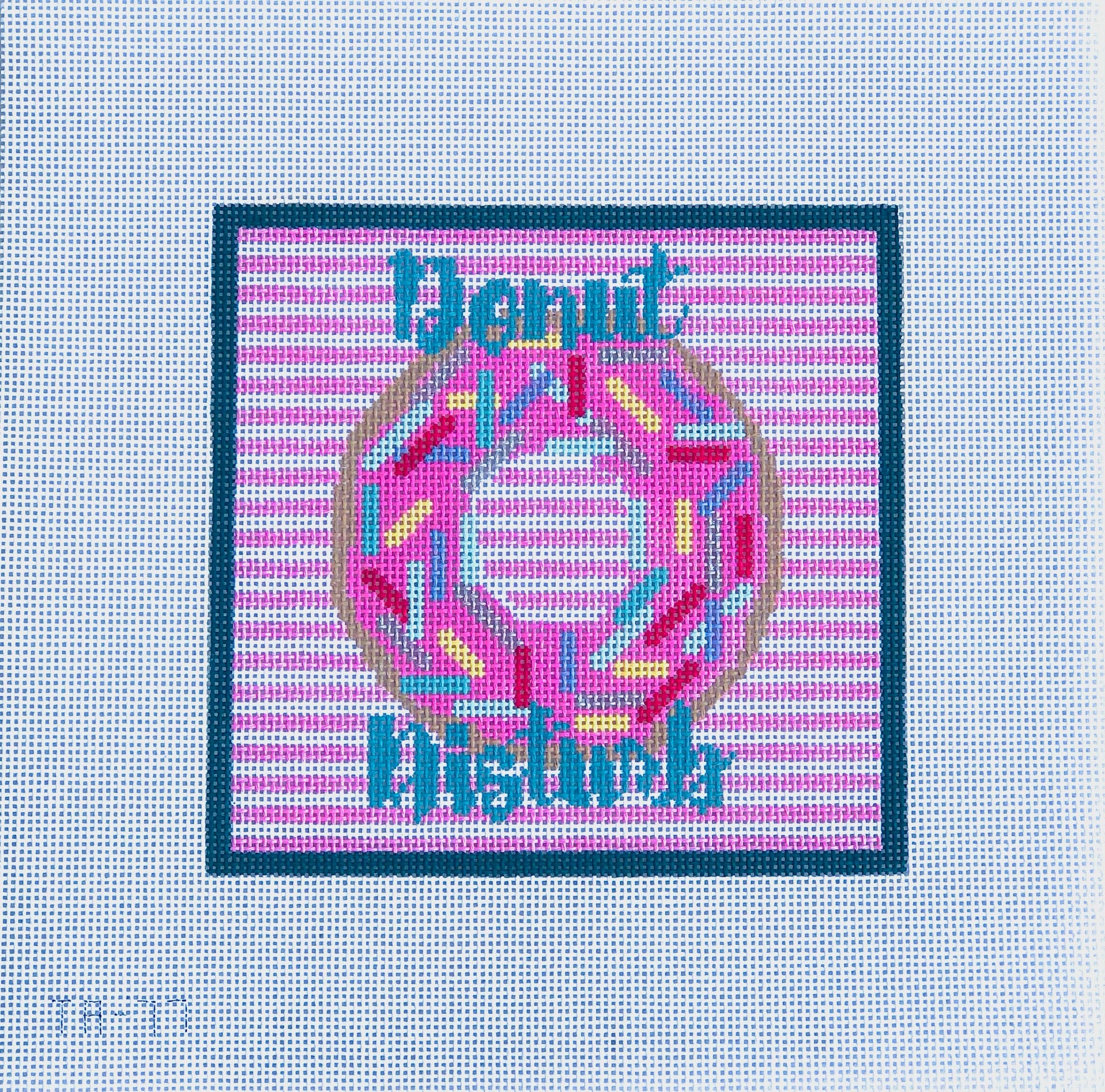 Donut Disturb Canvas - KC Needlepoint