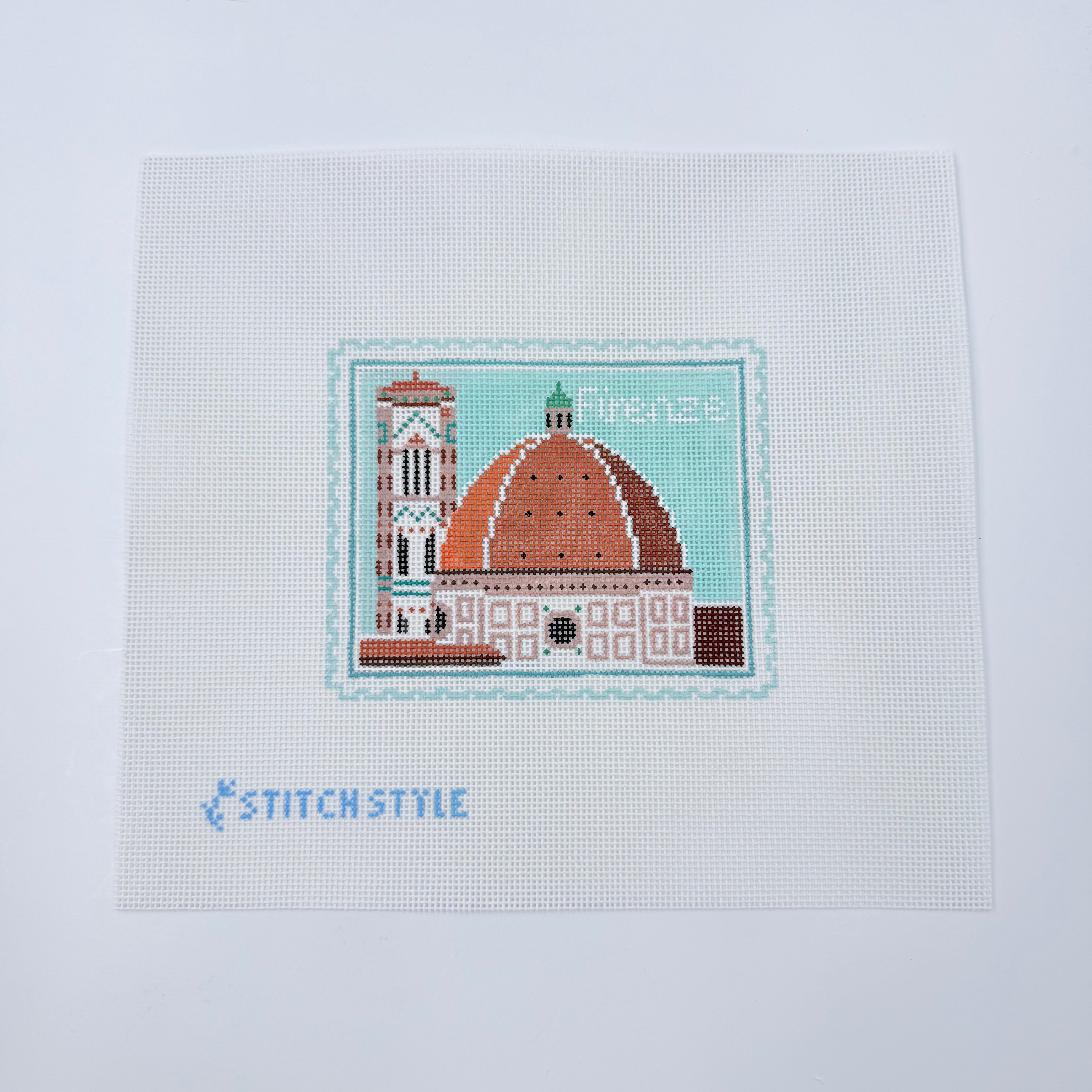 Florence Duomo Stamp Needlepoint Canvas - KC Needlepoint