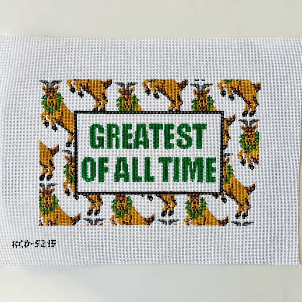 Greatest of All Time Canvas - KC Needlepoint
