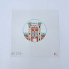 Washington U Round Canvas - KC Needlepoint