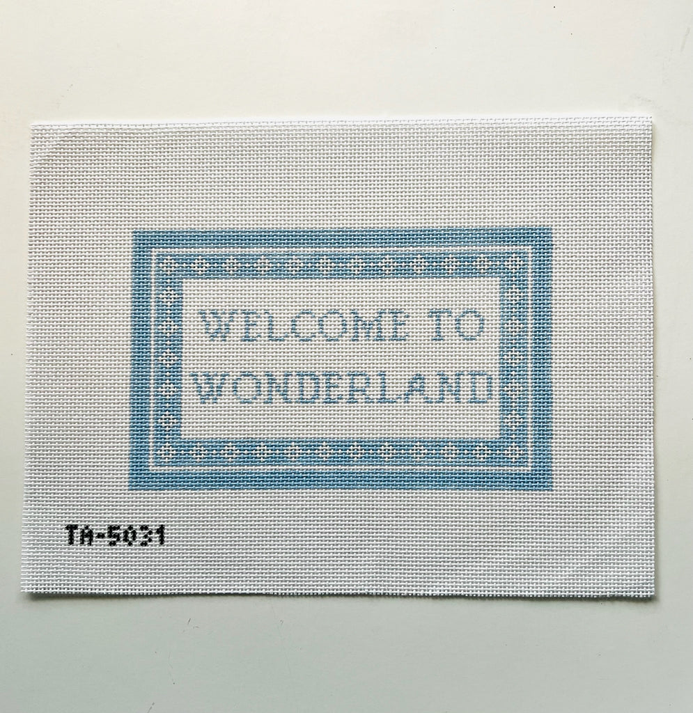 Welcome to Wonderland Canvas - KC Needlepoint