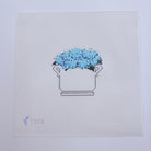 Blue Hydrangea Floral Arrangement Canvas - KC Needlepoint