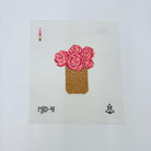 Peony Basket Canvas - KC Needlepoint