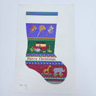 Noah's Ark Stripe Stocking Canvas - KC Needlepoint