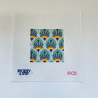 Peacock Feathers Square Canvas - KC Needlepoint