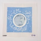 Over the Moon Pillow Canvas - KC Needlepoint