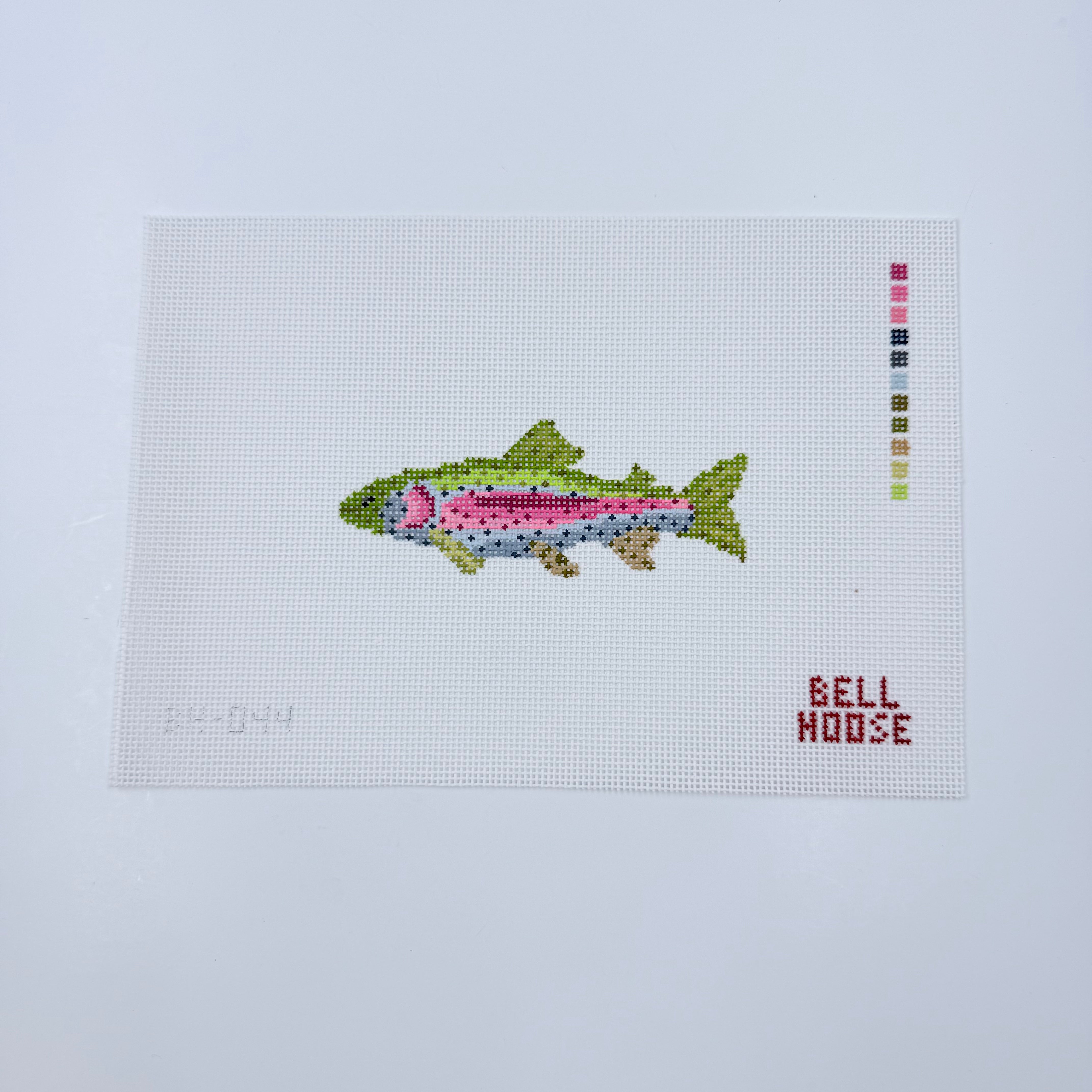 Rainbow Trout Canvas - KC Needlepoint