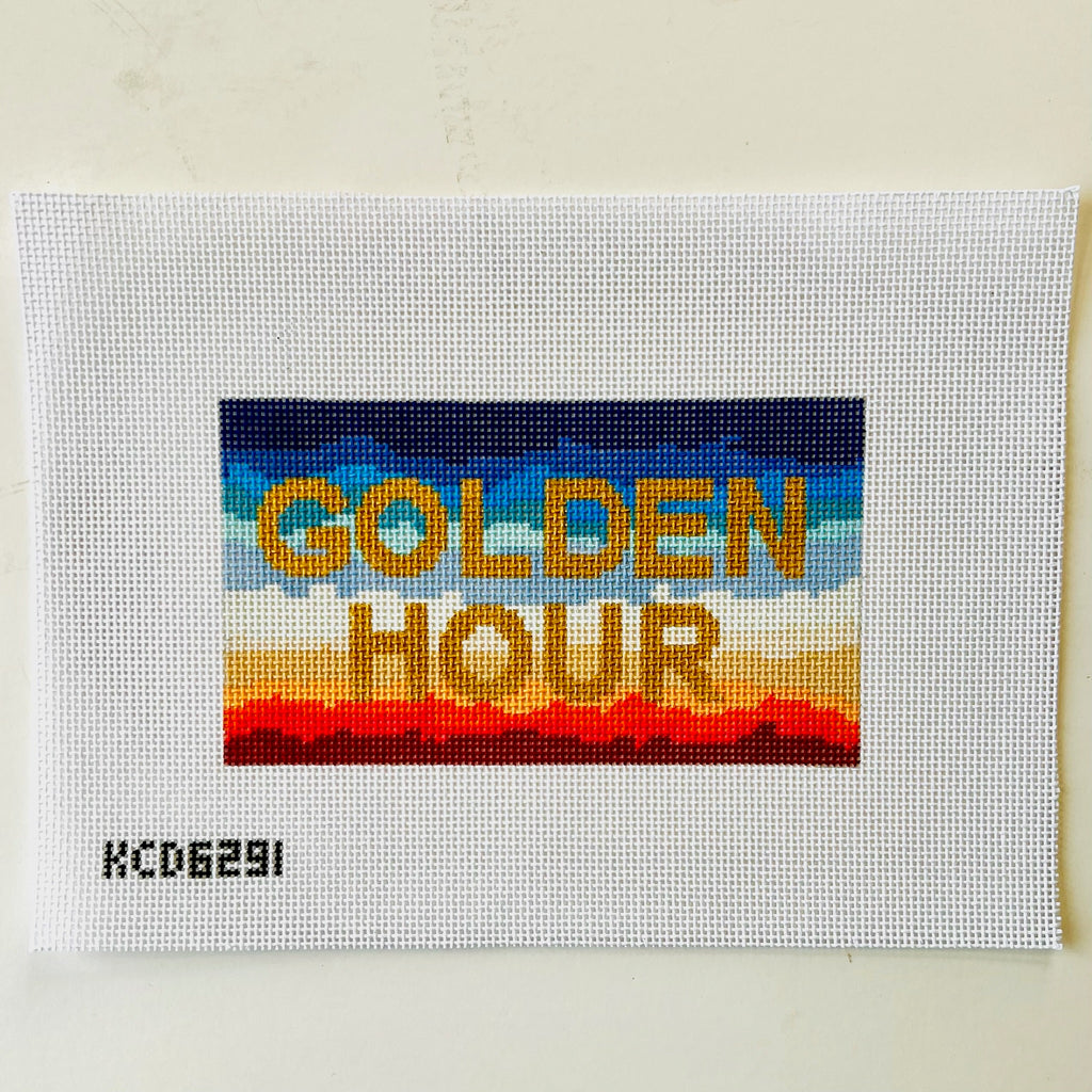 Golden Hour Acrylic Purse Canvas - KC Needlepoint