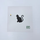 Sitting Black Cat Mini Canvas - KC Needlepoint
