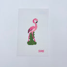 Straight Flamingo Canvas - KC Needlepoint