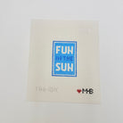 Blue Fun in the Sun Bag Tag Canvas - KC Needlepoint