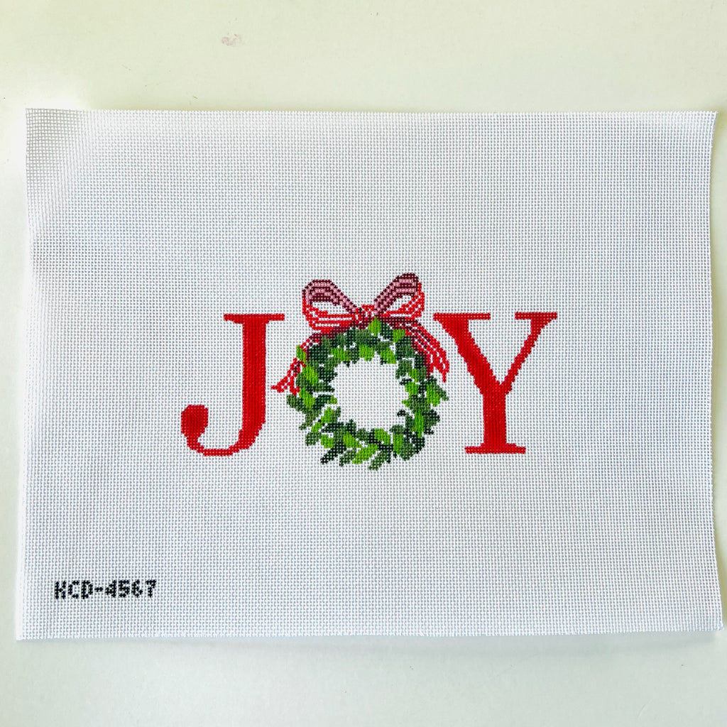 Joy Pillow Canvas - KC Needlepoint