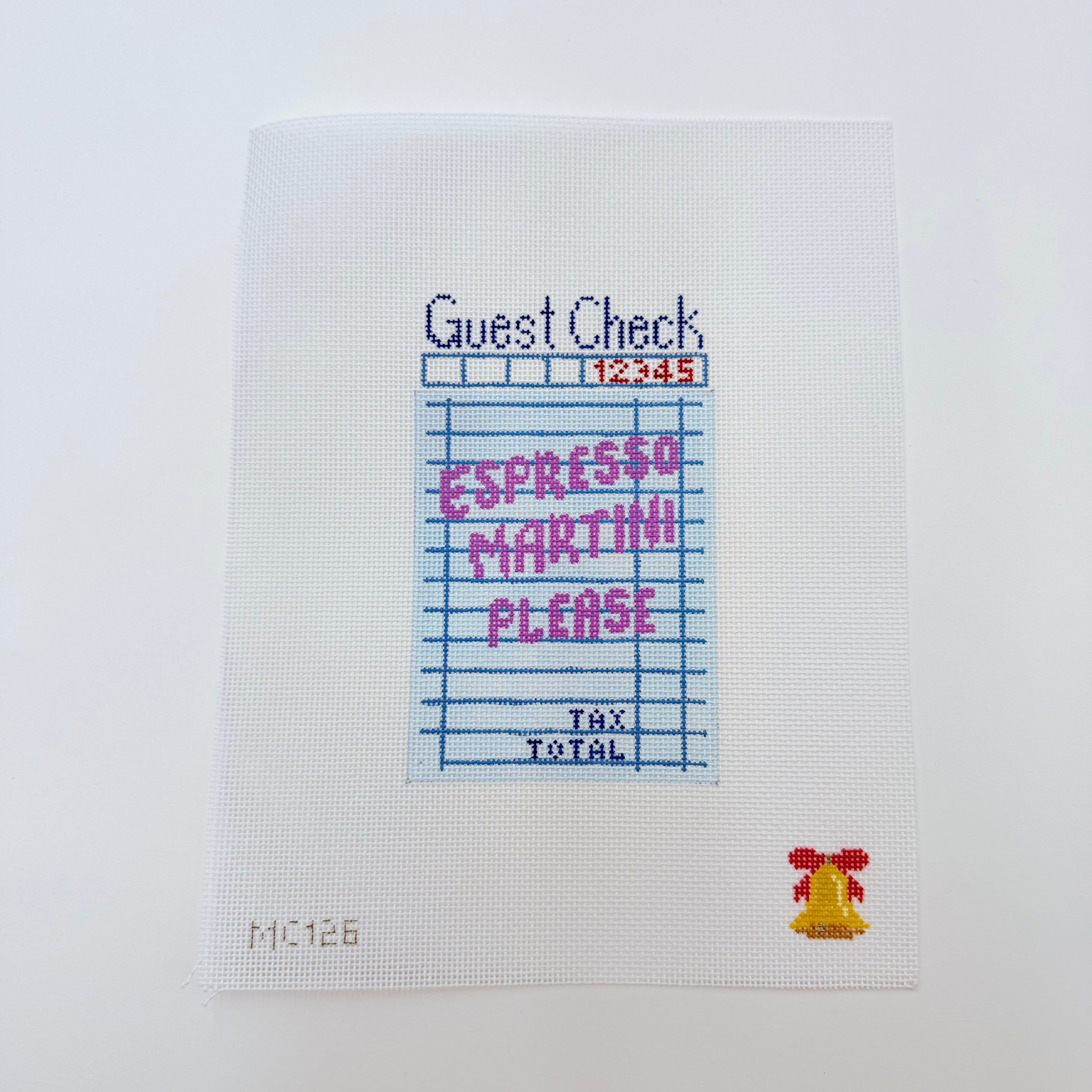 Espresso Martini Please Canvas - KC Needlepoint