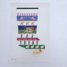 Nativity Stripe Stocking Canvas - KC Needlepoint