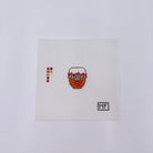 Lightship Basket with Red Flowers Mini Canvas - KC Needlepoint