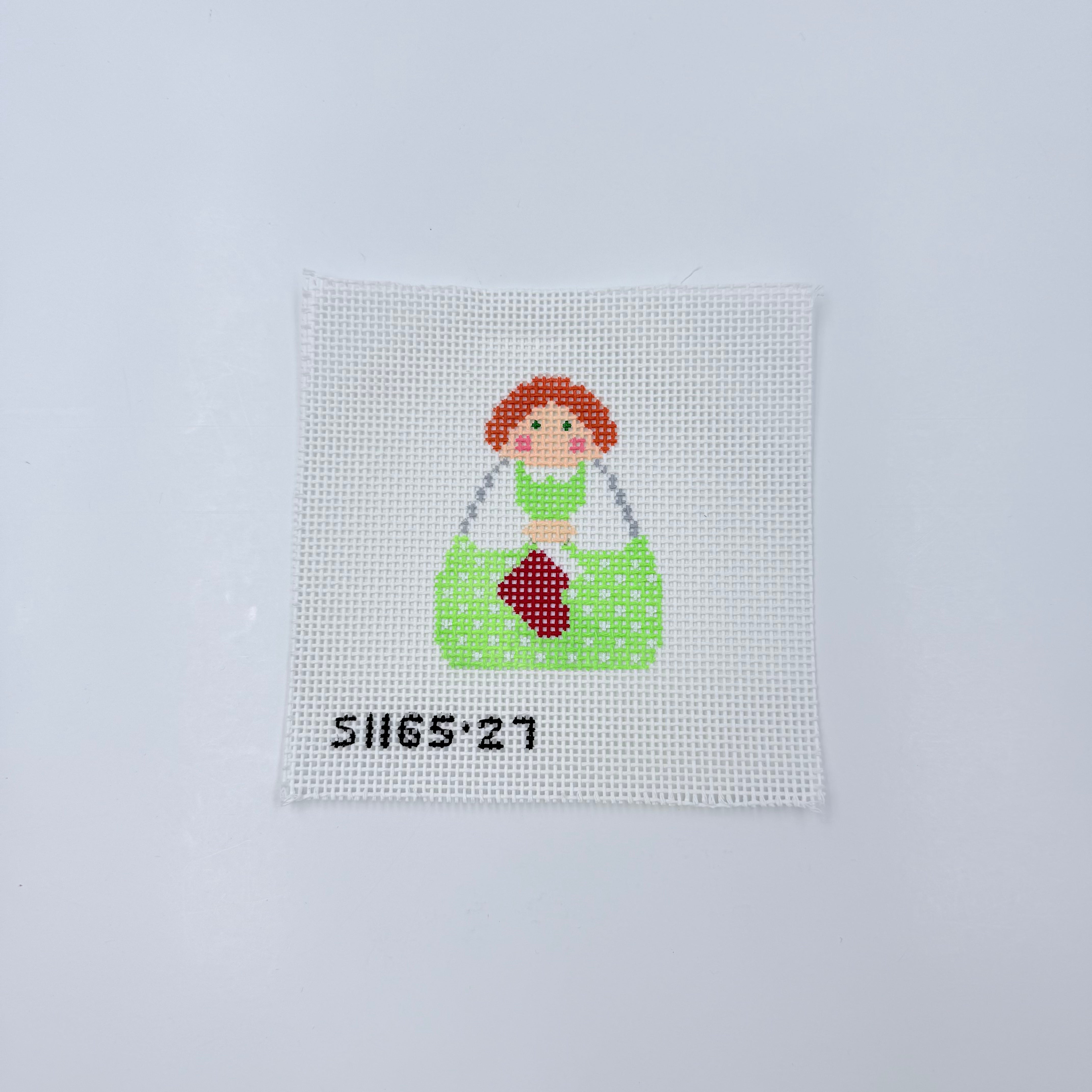 Red Stocking Angel - KC Needlepoint