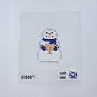 Snowman with Menorah Canvas - KC Needlepoint