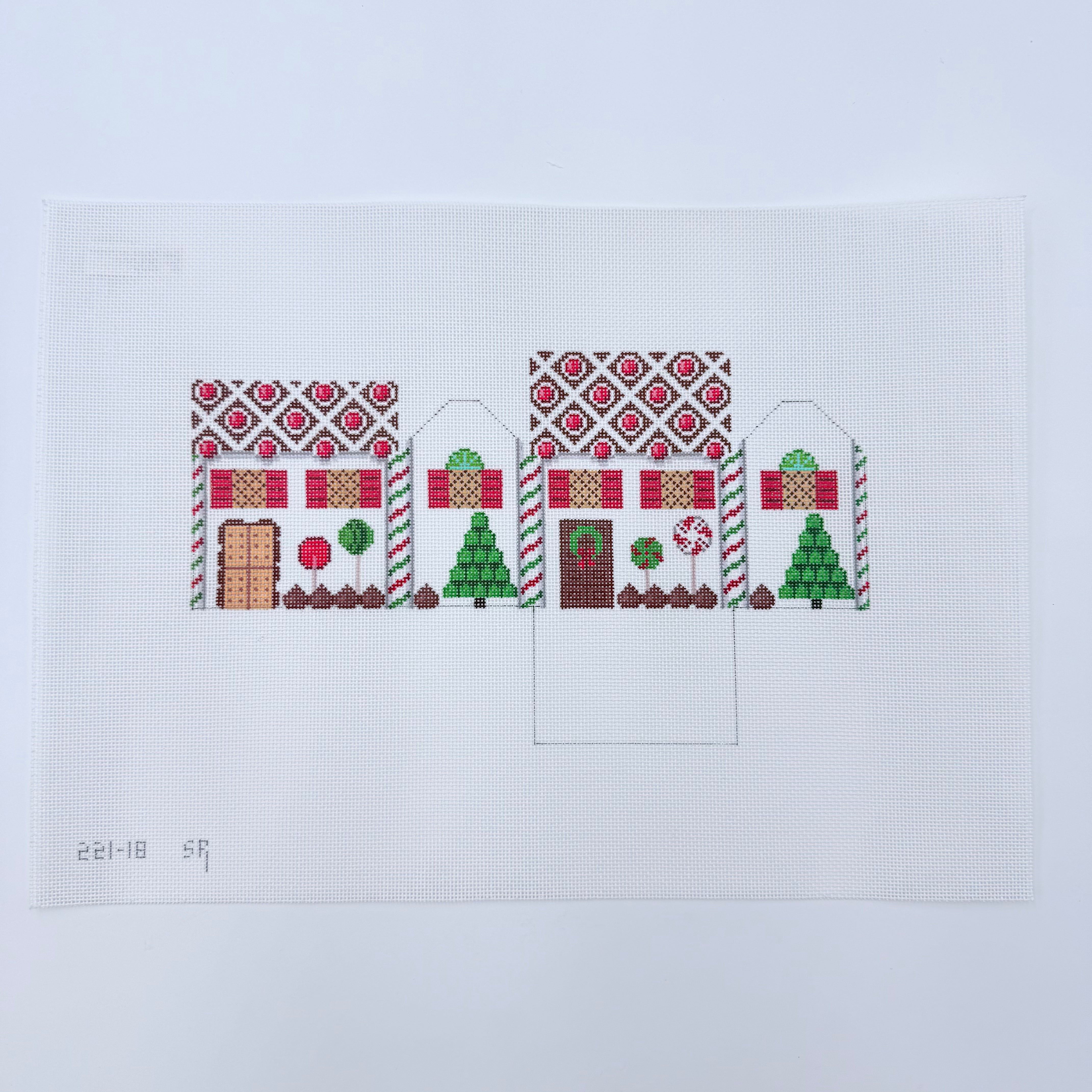 Black Forest 3D Gingerbread House Canvas - KC Needlepoint