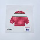 Red Pullover with Personalization - KC Needlepoint