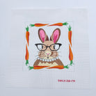 Ms. Rabbit with Glasses Canvas - KC Needlepoint