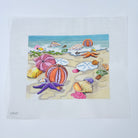 Seashells on Shore Canvas - KC Needlepoint