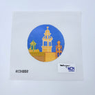 Plaza Lights 4 1/2" Round Canvas - KC Needlepoint