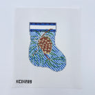 Pinecone on Jennie Mini Sock Canvas - KC Needlepoint