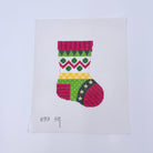 Geo Stars Mini Stocking Canvas - KC Needlepoint