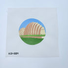 Kauffman Center 4 1/2" Round Canvas - KC Needlepoint
