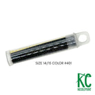 Size 14/15 Seed Beads 401 Black - KC Needlepoint