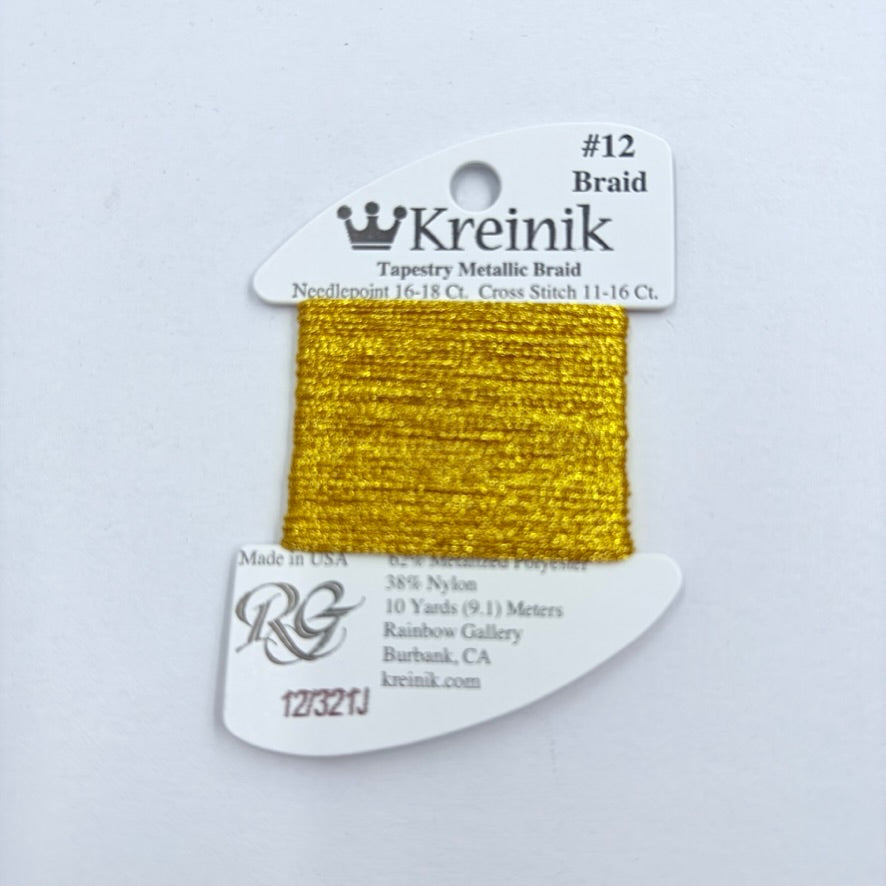 Kreinik Card Size 12 321J Dark Japan Gold – KC Needlepoint
